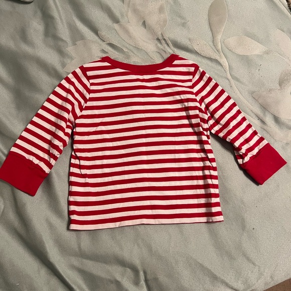 Hanna Andersson Curious George red stripe long sleeve shirt 6-12mo  EUC - Picture 4 of 7